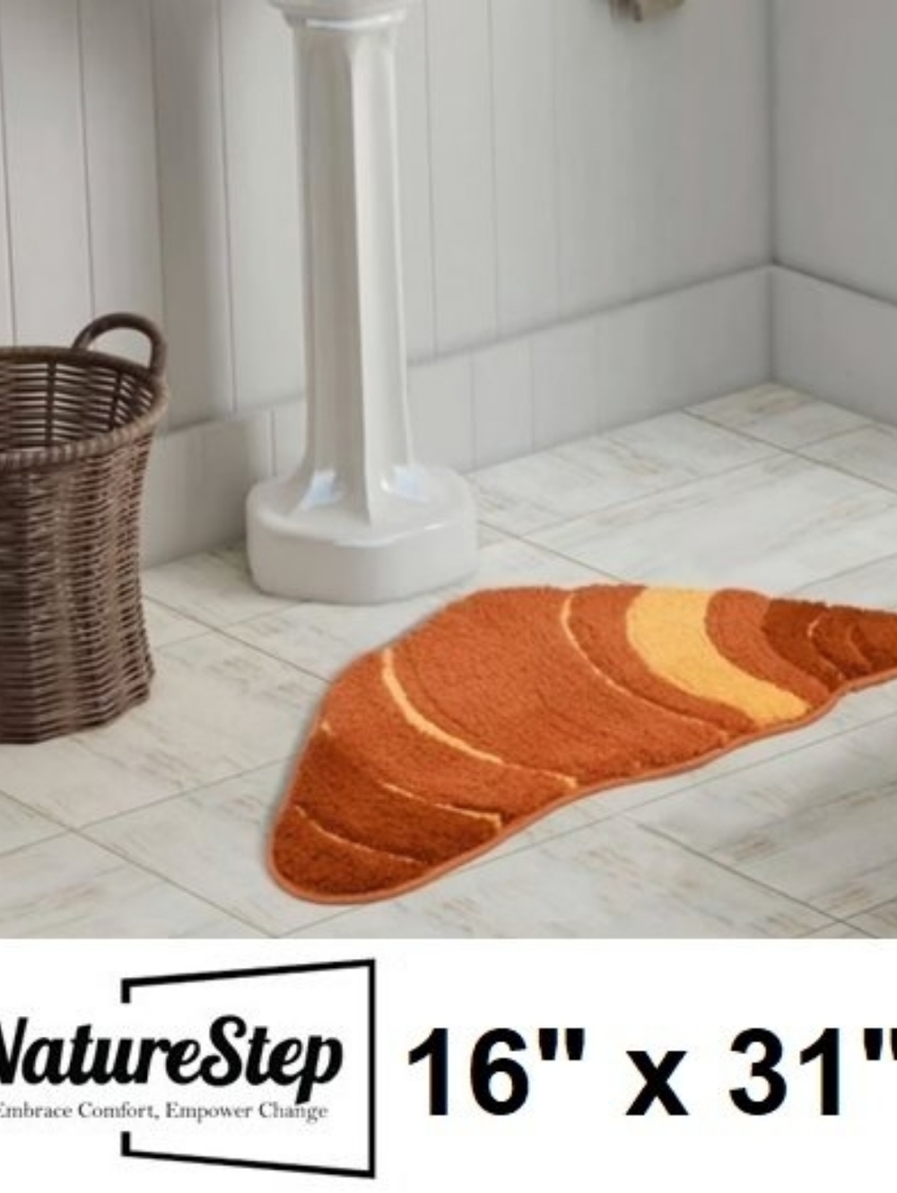 Croissant Bath Mat Rug